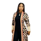 New Design Printed And Thickened Leopard Print Jacket Women Dress Elegant Mini Club Party two piece set women clothing