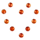 Orange Red 14mm in one holes chandelier crystal glass octagon beads for wedding door/lamp/garland strand Decor