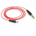 Tattoo Coil Tattoo Clip Cord Tattoo Supplies 6.35mm Mono 1/4 Inch Jack Plug Coil Soft Cable For Tattoo Power Supply