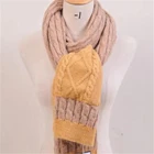 custom fashion winter infinity scarf with pockets