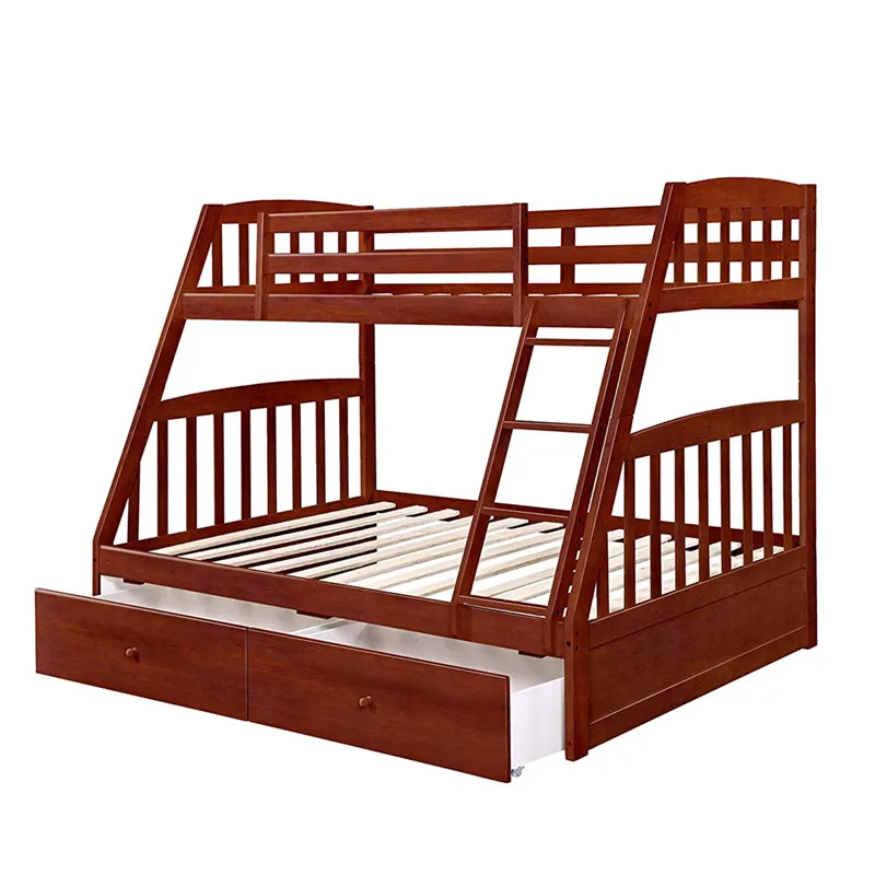 solid wood bunk beds that separate