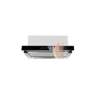 qianjing 500 600 700 900 mm white paint touch switch glass front panel telescopic cooker hood