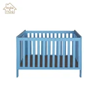 Modern wooden baby cot crib bed solid wood prices for sale