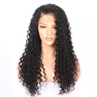 Neflyon 18 inch Indian remy human hair wigs water wave wig lace front wig human hair wig