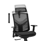 Office Custom Height And Pad Adjustable Armrests Black Chair Office With Wheel