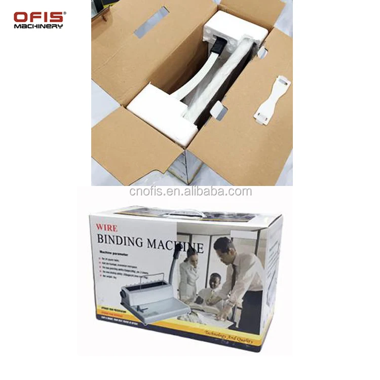 T318 Manual Punch Hole Machine Wire Binding Machine Book Binding Machine