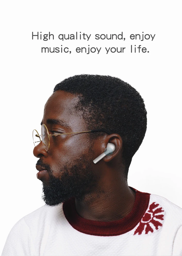 i12 tws boat earhook true wireless earbuds headphone v5.0 earphone mini headset i12 touch black - ANKUX.COM