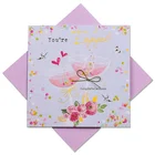 Congratulations wedding greeting card at the happiest day