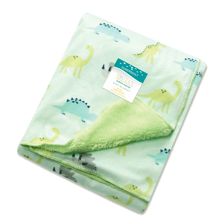 high quality soft wrapping Short plush baby blanket for newborns cotton