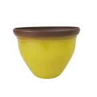 Outdoor cheap plastic flower pots planters small glazed ceramic plastic planter pot