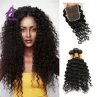 LSY Pure One Donor Brazilian Deep Wave Hair Natural Curly Hair Extensions Long Lasting 10A Mink Hair