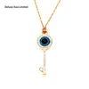 Best supplier Symbolic Pendant Multi-Colored Rose-Gold Tone Plated Necklace
