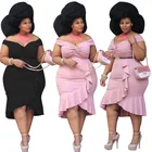 2020 New arrival women summer casual solid party banquet bodycon dresses