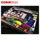 Square Menue Led Aluminum Frame Wall Display Outdoor Custom Light Box Sign