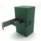 Custom M2 Deck box case holder for MTG Pokemon Yugioh Game Cards with premium PU Leather strong magnet competition price