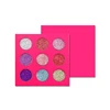 DIY round cardboard eyeshadow choose your own eyeshadow color private label matte shimmer glitter eyeshadow palette