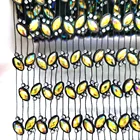 Home Textile S147 New and Hotsell Diamante Elastic Crystal Rhinestone Fabric Mesh Trimming for Making Dancing Dress
