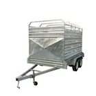 Tool boxes stake full trailer for animal transport for unit trailers