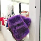 2019 new Price Luxury Color Fox Fur bag fur clutch bags for women