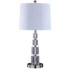 UL CUL Listed Decorative Hotel Crystal Table Lamp With USB And Outlet And Switch T20345