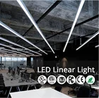 wall recessed hanging ceiling linear led light fixture for supermarket