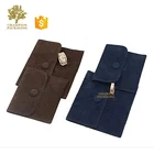 Velvet jewelry pouch with custom logo/suede drawstring bag