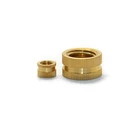 CNC machining custom straight copper nut,high precision thread,special copper insert