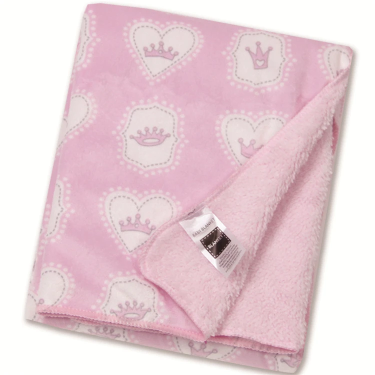 high quality soft wrapping Short plush baby blanket for newborns cotton