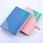 Printing colorful PU Leather Cover Notebook Customized Logo Thicken A5 Conference Notepad school student planner