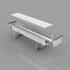 Surface mounted ceiling LED linear light housing low price linear light fixture