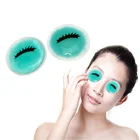 CE FDA Safe Custom Eyelash print Round shape Eye Gel Patches for beauty care