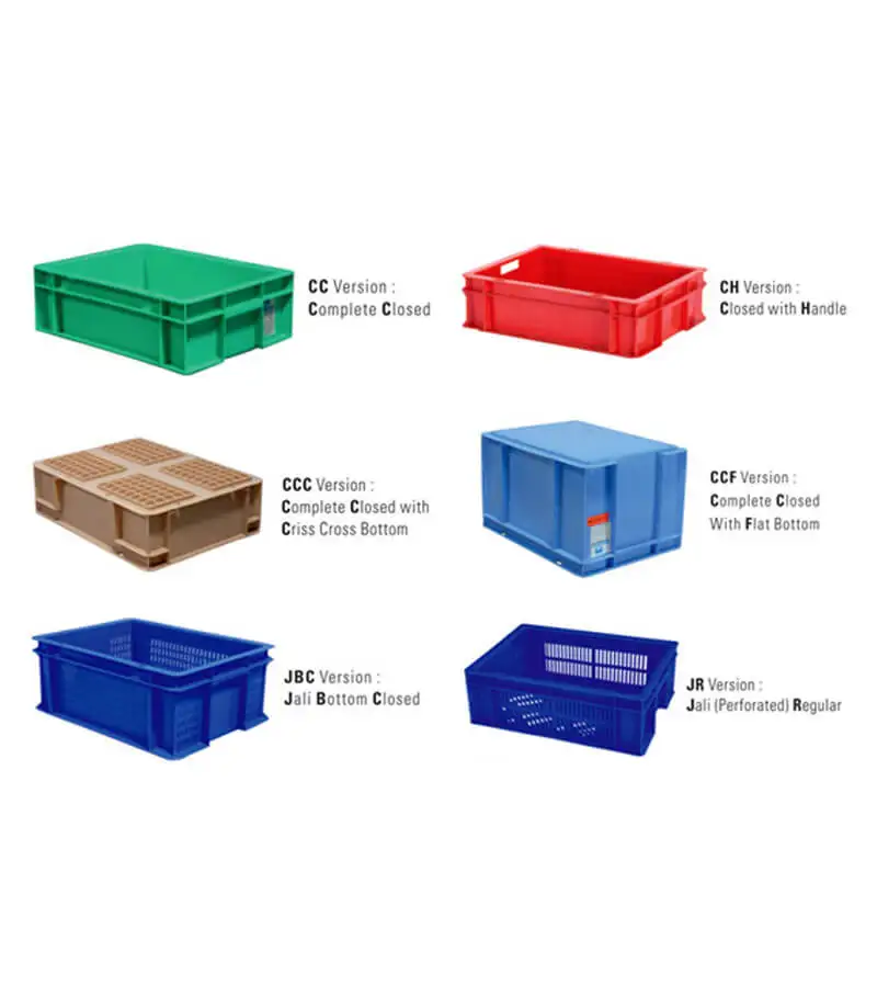 plastic crate size