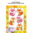 Hot Saling Custom Sticker Cute Fox Fridge Magnet Photo Frame