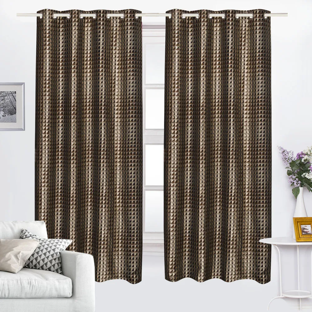 2020 jacquard curtain geometric pattern curtain