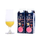 Factory wholesale natural apple flavor no additives pure juice soft drinks 475ml boxed healthy juice
