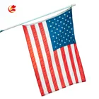 American Embroidered 5ftx9ft Flags Bandana American Sewn Stripes Flag Blue Stripes