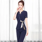 Uniforms Nail Uniform Promotional Designer Skin-friendly Beauty Salon Tunic Uniforms For Nail Salon Technician