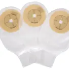 colostomy bag clear open pouch (clamp closure) drainable 15-50mm