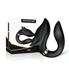 Soft Silicone C Spot And Nipple Double End Vibrating Stimulator Vibradores Vaginal Couple Sex Toys C Shape Vibrators