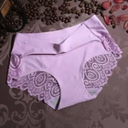 Nylon Sexy Underwear Underwear Bud Silk Women's Nylon Brief Panties Sexy Seamless Design Ice Silk Ladies Underwear