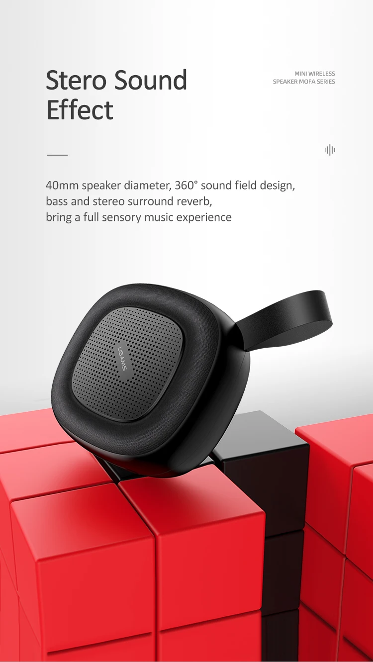 Usams High quality Mofa Series Hands-free Wireless Mini AUX Speaker - ANKUX.COM