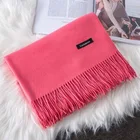 2019 Winter New Men Women Fashion Gradient Pashmina 100% Pure Cashmere Shawl Wool Scarf For Women