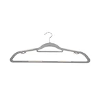 Factory directly supply pp rubber simple anti slip and durable clothes plastic hangers with tie hanger