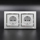 Set Eu Socket Eu White Color Plastic Cheap Price Wall Socket Set