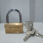 DAMUS PADLOCK WITH BRASS CYLINDER 80MM