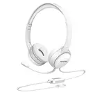 USB Headset with 3.5mm Jack, Lightweight Computer Headset with Noise Cancelling for PC, Skype, Phone