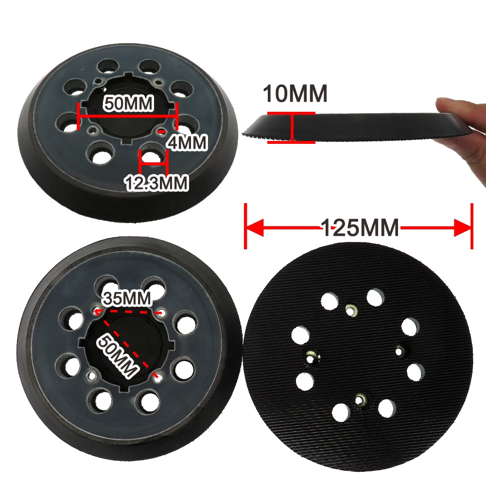 Inch Holes Sander Backing Pad Backup Sanding Pad For Hook And Loop