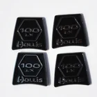 Metal Etching Metal Nameplate For Diving Gear 316L Stainless Steel Name Plate With Self-adhensive Tape