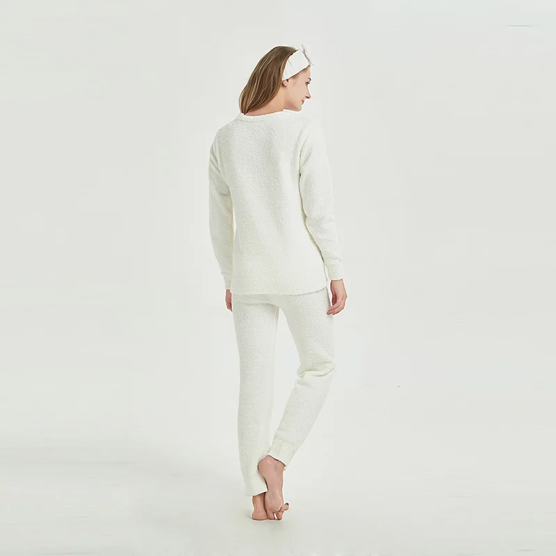 produit taille élastique 2 pièces pyjama personnalisé vêtements de nuit pour femmes-63