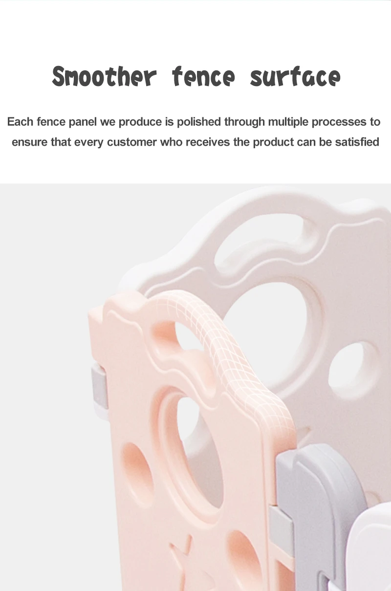 Feelkids High Quality Plastic Children's Playpen with Fence Portable Design for Bedroom & Living Room Use supplier